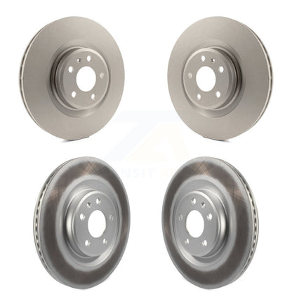 Coated Brake Rotors Front Rear Kit For Audi Q5 Porsche Macan S4 S5 A6 Quattro A7