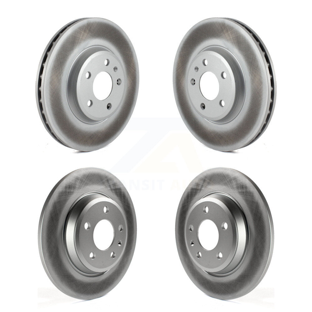 Coated Disc Brake Rotors Front Rear Kit For Audi Q5 A4 Quattro A5 allroad
