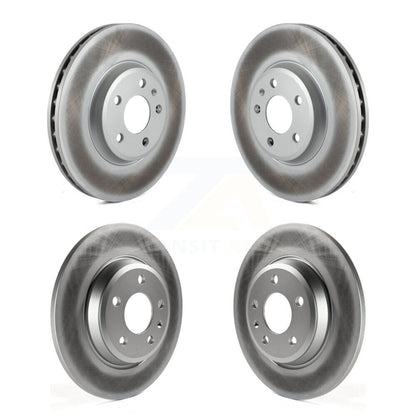 Coated Disc Brake Rotors Front Rear Kit For Audi Q5 A4 Quattro A5 allroad