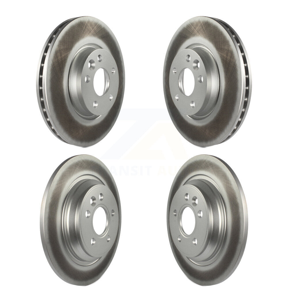 Coated Disc Brake Rotors Front Rear Kit For Volvo S60 V70
