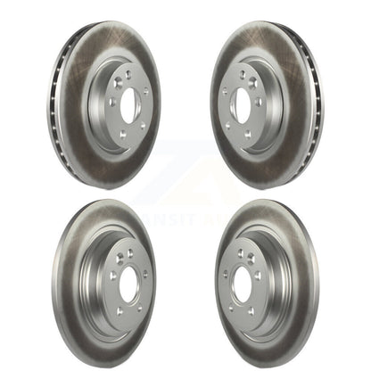 Coated Disc Brake Rotors Front Rear Kit For Volvo S60 V70
