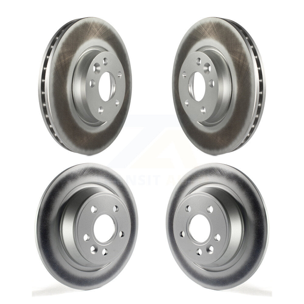 Coated Disc Brake Rotors Front Rear Kit For 2012-2015 Land Rover Range Evoque