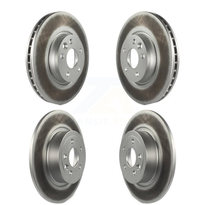 Coated Disc Brake Rotors Front Rear Kit For Land Rover Range Evoque