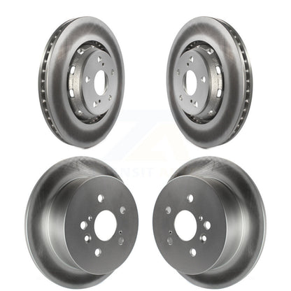 Coated Disc Brake Rotors Front Rear Kit For 2009-2016 Toyota Venza