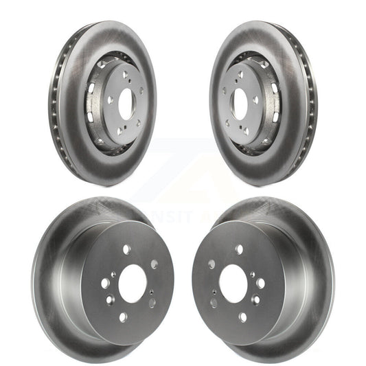 Coated Disc Brake Rotors Front Rear Kit For 2009-2016 Toyota Venza