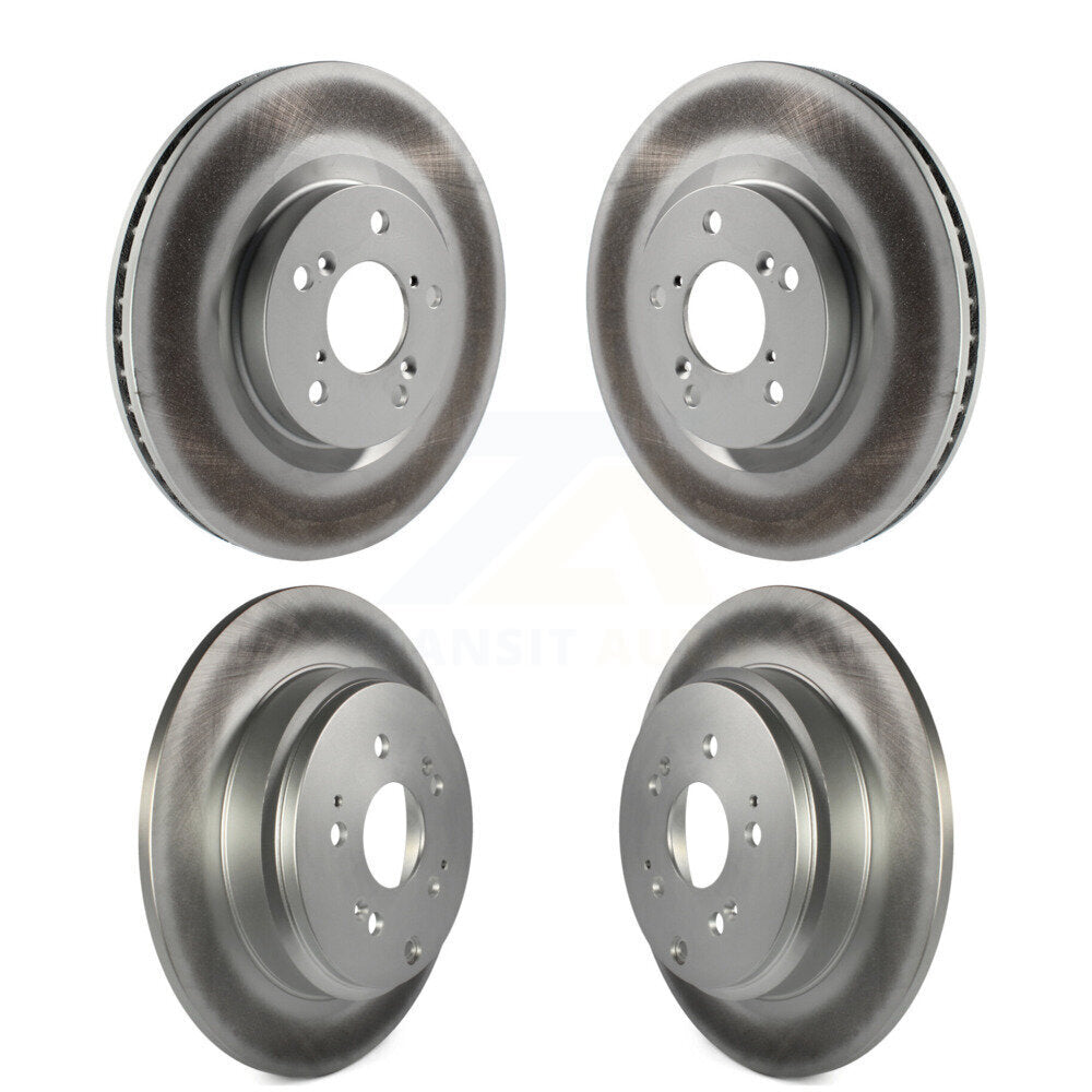 Coated Disc Brake Rotors Front Rear Kit For 2011-2014 Honda Odyssey