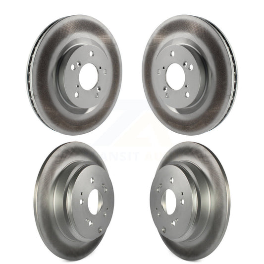 Coated Disc Brake Rotors Front Rear Kit For 2011-2014 Honda Odyssey