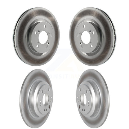 Coated Disc Brake Rotors Front Rear Kit For 2009-2014 Acura TL