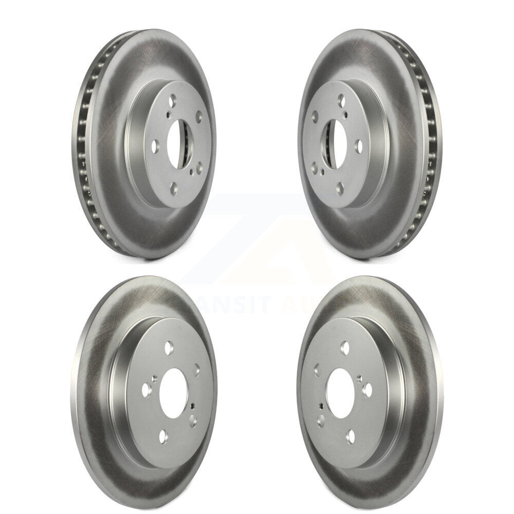 Coated Disc Brake Rotors Front Rear Kit For Toyota Prius Lexus CT200h Plug-In