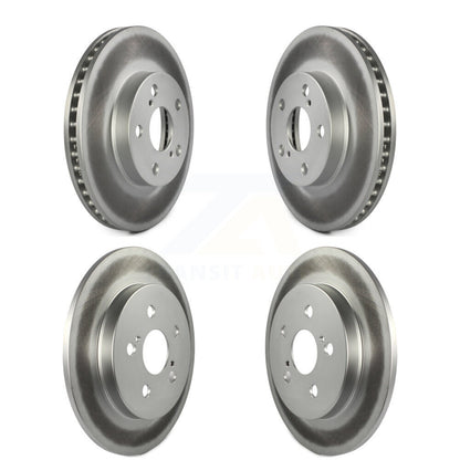 Coated Disc Brake Rotors Front Rear Kit For Toyota Prius Lexus CT200h Plug-In