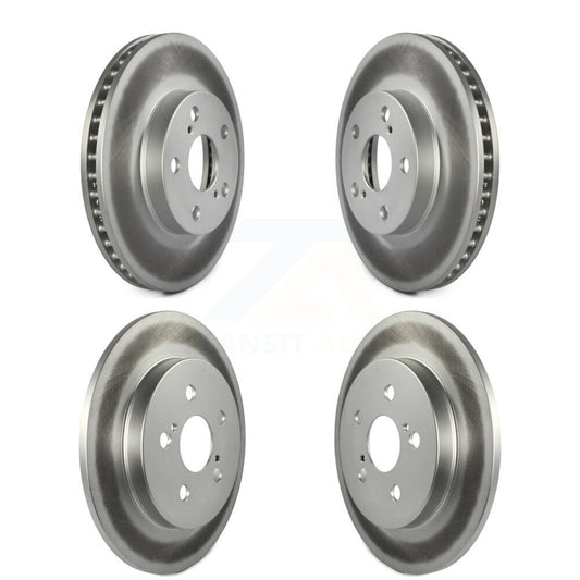 Coated Disc Brake Rotors Front Rear Kit For Toyota Prius Lexus CT200h Plug-In