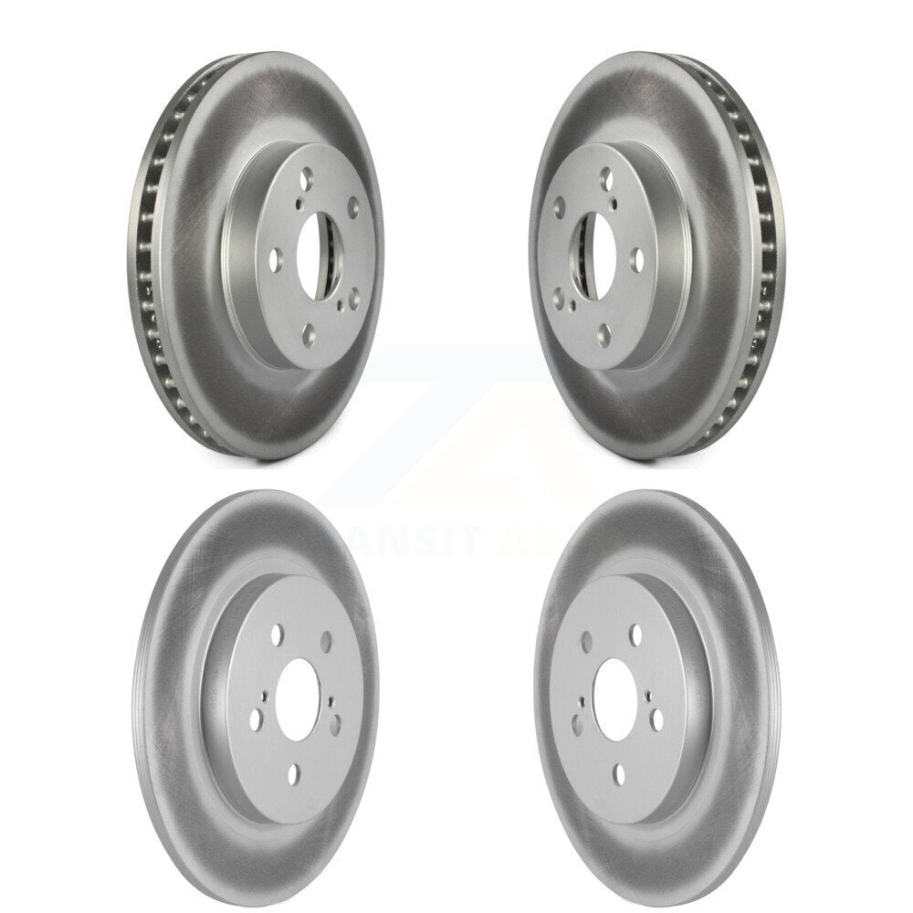 Coated Disc Brake Rotors Front Rear Kit For Lexus CT200h