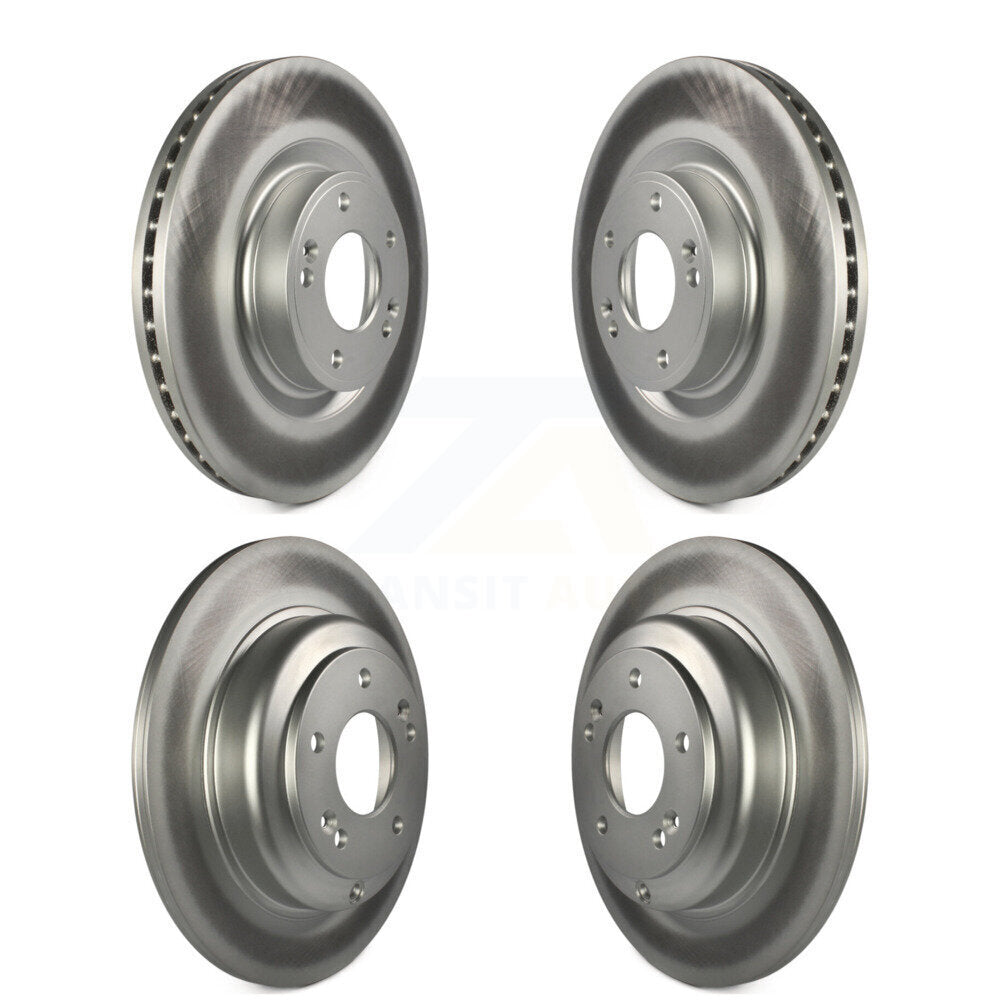 Coated Disc Brake Rotors Front Rear Kit For Hyundai Genesis Coupe