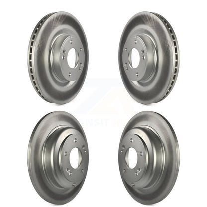 Coated Disc Brake Rotors Front Rear Kit For Hyundai Genesis Coupe