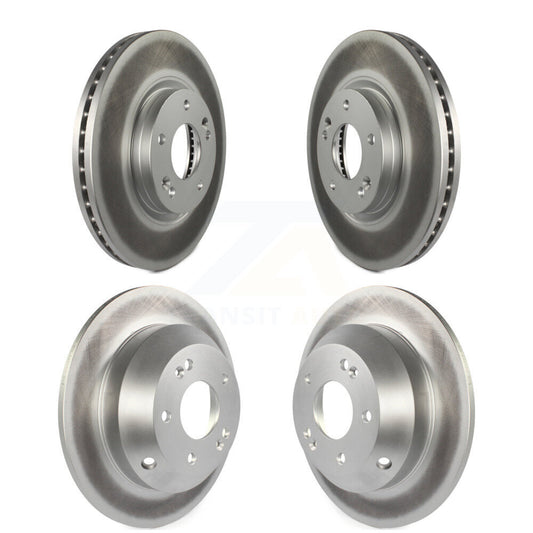 Coated Disc Brake Rotors Front Rear Kit For Hyundai Santa Fe Kia Sorento
