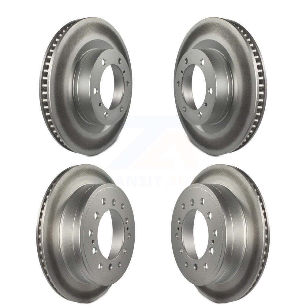 Coated Disc Brake Rotors Front Rear Kit For Toyota 4Runner Lexus GX460
