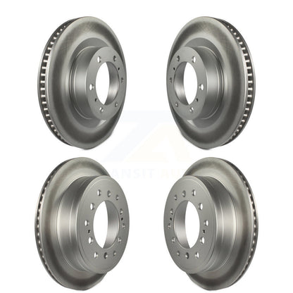 Coated Disc Brake Rotors Front Rear Kit For Toyota 4Runner Lexus GX460