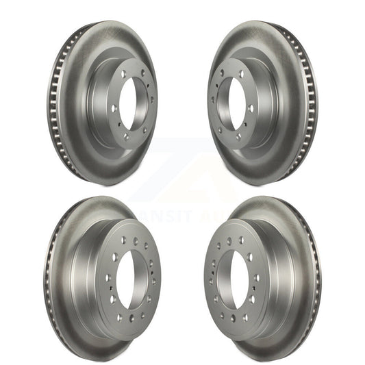 Coated Disc Brake Rotors Front Rear Kit For Toyota 4Runner Lexus GX460