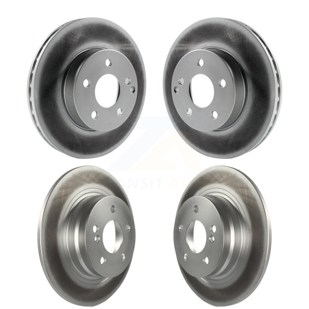 Coated Disc Brake Rotors Front Rear Kit For Mercedes-Benz C250 C230