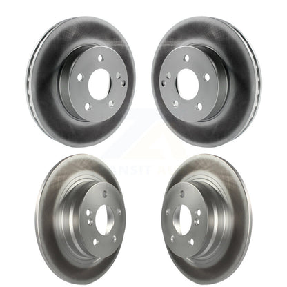 Coated Disc Brake Rotors Front Rear Kit For Mercedes-Benz C250 C230