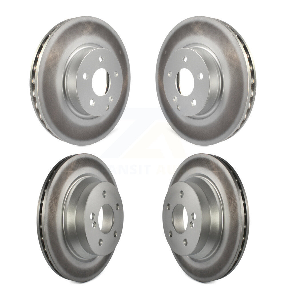 Coated Disc Brake Rotors Front Rear Kit For Mercedes-Benz E350 E400