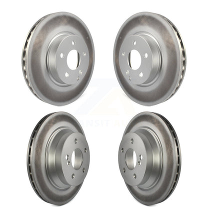 Coated Disc Brake Rotors Front Rear Kit For Mercedes-Benz E350 E400
