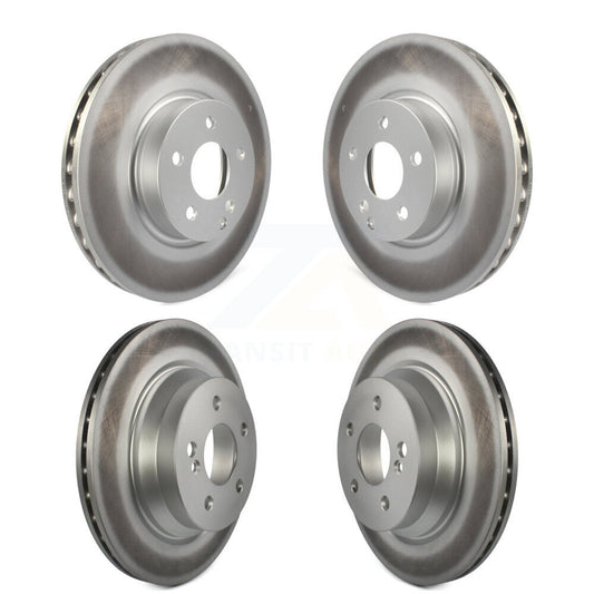 Coated Disc Brake Rotors Front Rear Kit For Mercedes-Benz E350 E400