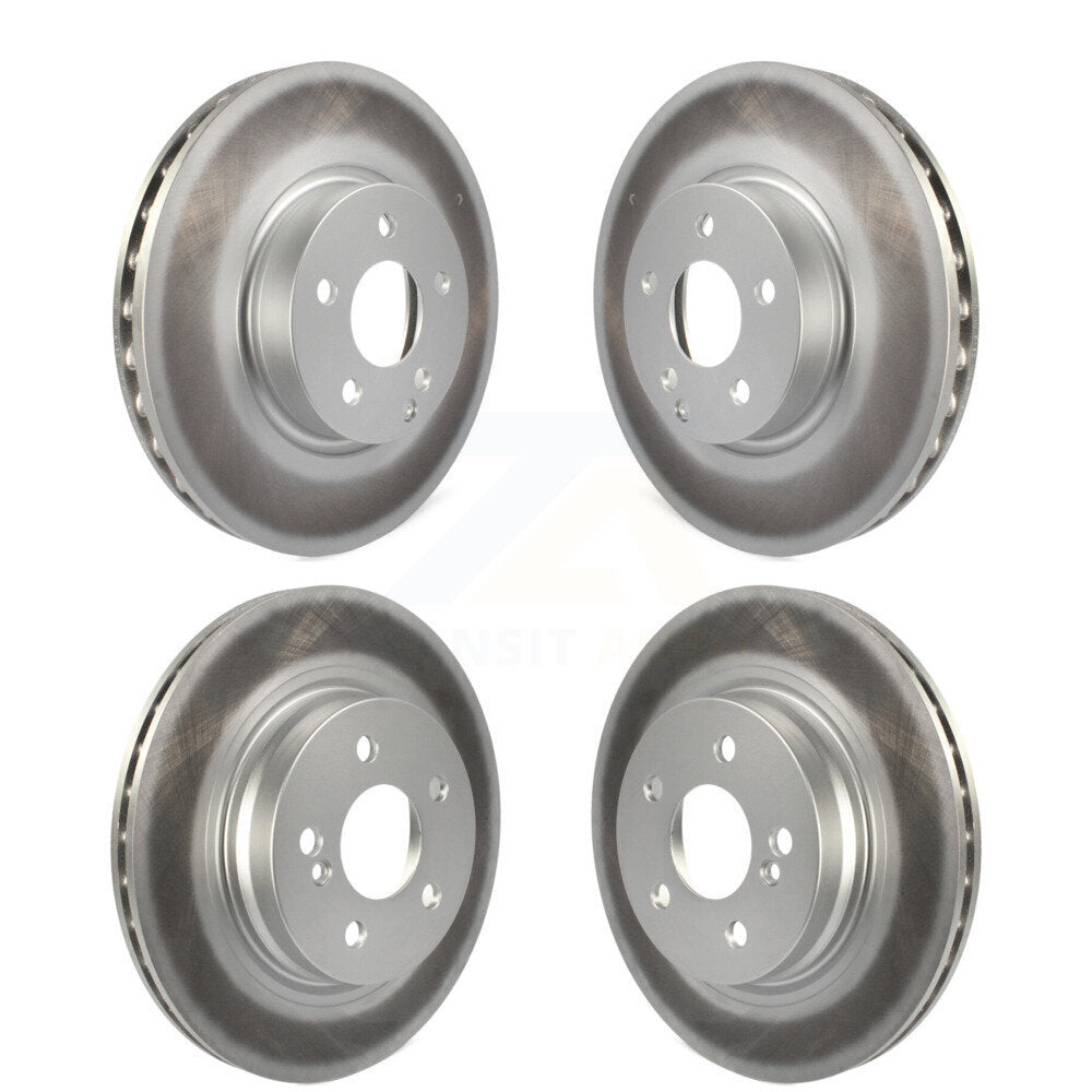 Coated Disc Brake Rotors Front Rear Kit For Mercedes-Benz C300 C350 E350 E300