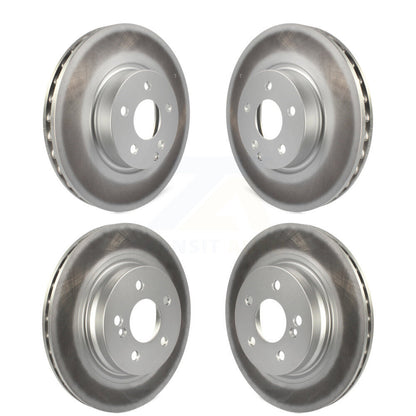 Coated Disc Brake Rotors Front Rear Kit For Mercedes-Benz C300 C350 E350 E300