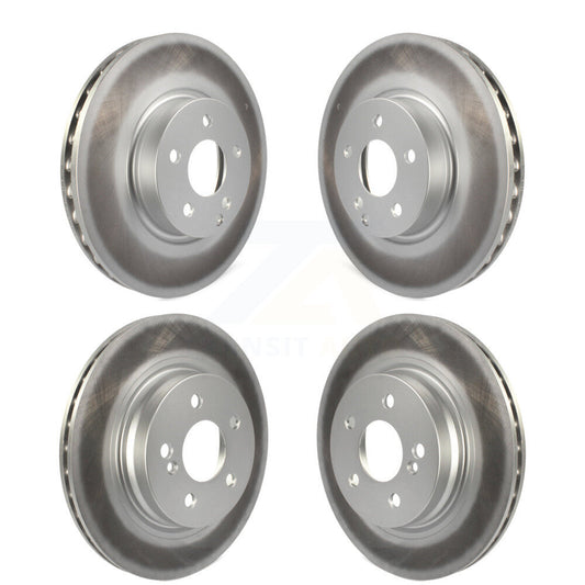 Coated Disc Brake Rotors Front Rear Kit For Mercedes-Benz C300 C350 E350 E300