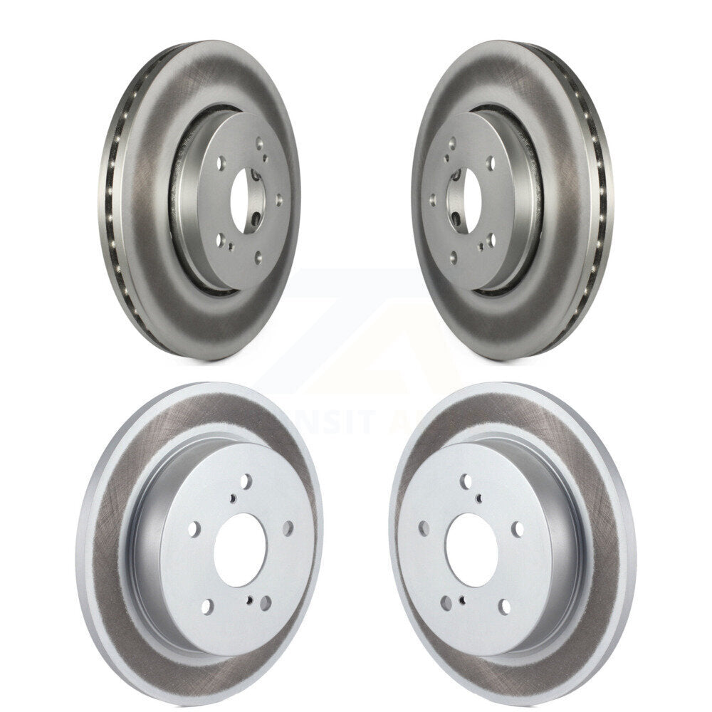 Coated Disc Brake Rotors Front Rear Kit For 2010-2013 Suzuki Kizashi