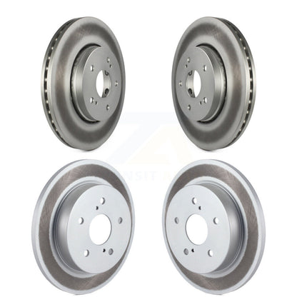 Coated Disc Brake Rotors Front Rear Kit For 2010-2013 Suzuki Kizashi