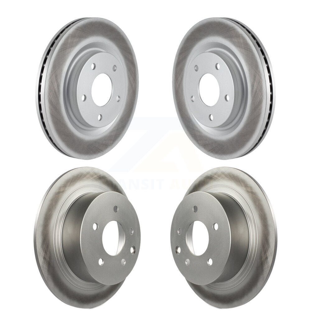 Coated Disc Brake Rotors Front Rear Kit For Nissan Sentra Juke