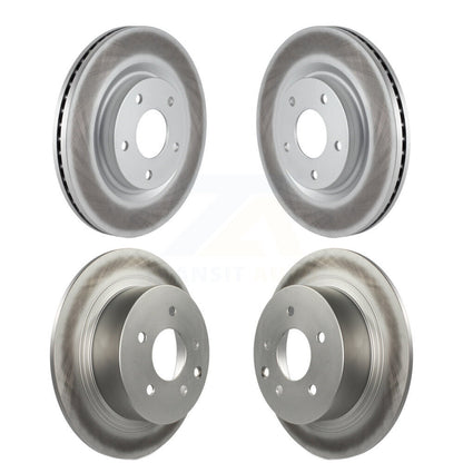 Coated Disc Brake Rotors Front Rear Kit For Nissan Sentra Juke