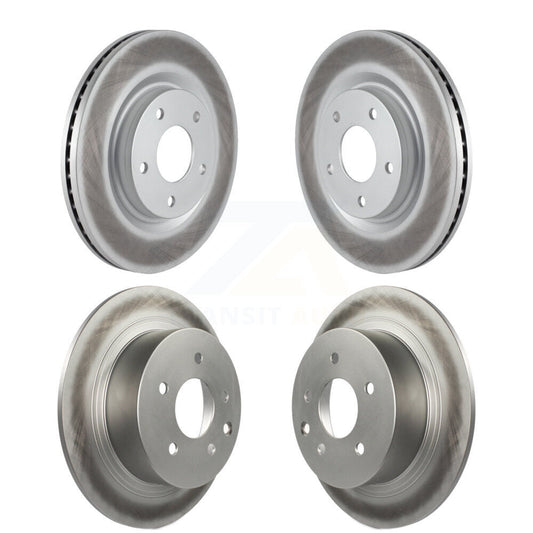 Coated Disc Brake Rotors Front Rear Kit For Nissan Sentra Juke