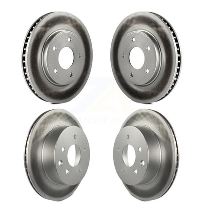 Coated Disc Brake Rotors Front Rear Kit For Nissan LEAF