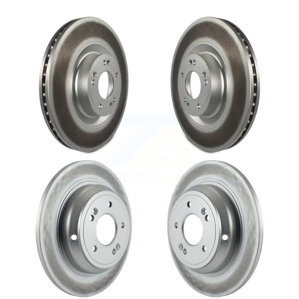 Coated Disc Brake Rotors Front Rear Kit For Hyundai Genesis G80 Kia K900