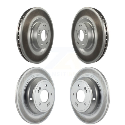 Coated Disc Brake Rotors Front Rear Kit For Hyundai Genesis G80 Kia K900