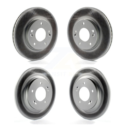 Coated Disc Brake Rotors Front Rear Kit For Kia Forte5 Hyundai Elantra GT