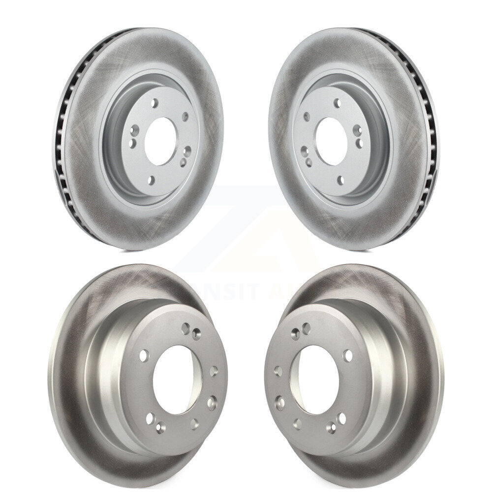 Coated Disc Brake Rotors Front Rear Kit For Hyundai Tucson