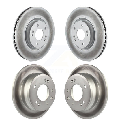 Coated Disc Brake Rotors Front Rear Kit For Hyundai Tucson