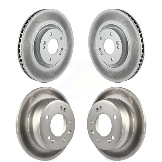 Coated Disc Brake Rotors Front Rear Kit For Hyundai Tucson