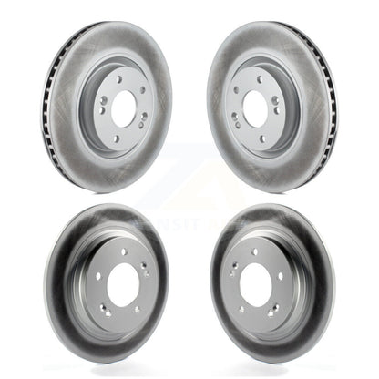 Coat Disc Brake Rotor Front Rear Kit For Kia Optima Hyundai Sonata Cadenza Azera