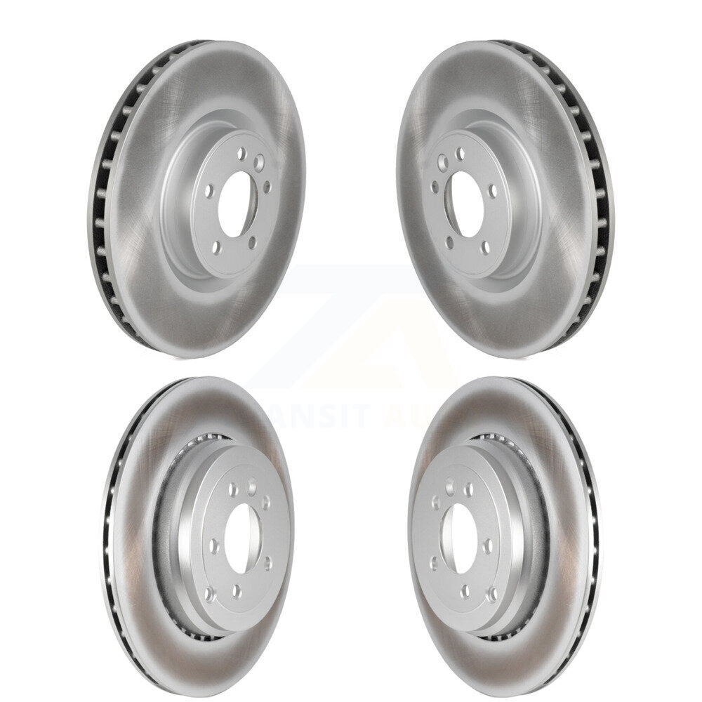Coated Brake Rotors Front Rear Kit For 10-13 Land Rover Range Sport Supercharged