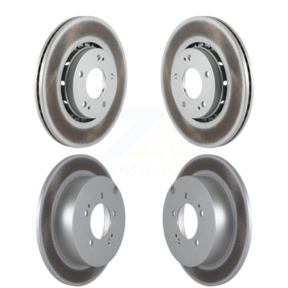 Coated Disc Brake Rotors Front Rear Kit For Mitsubishi Lancer