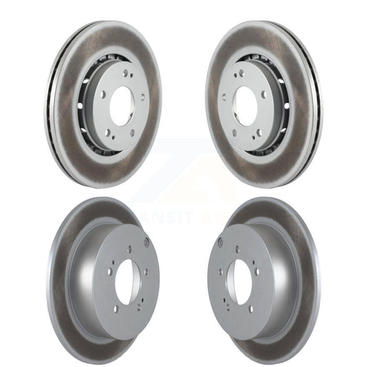 Coated Disc Brake Rotors Front Rear Kit For Mitsubishi Lancer