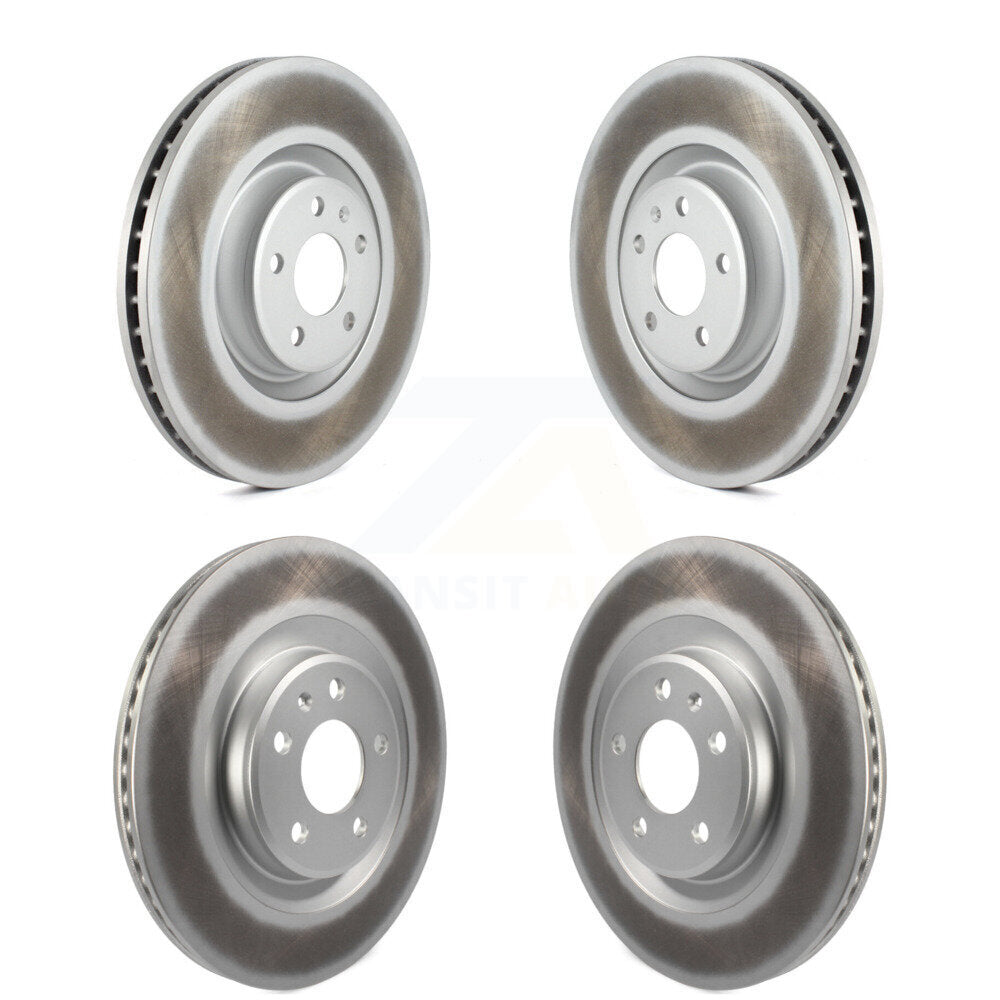 Coated Disc Brake Rotors Front Rear Kit For Audi A6 Quattro A7