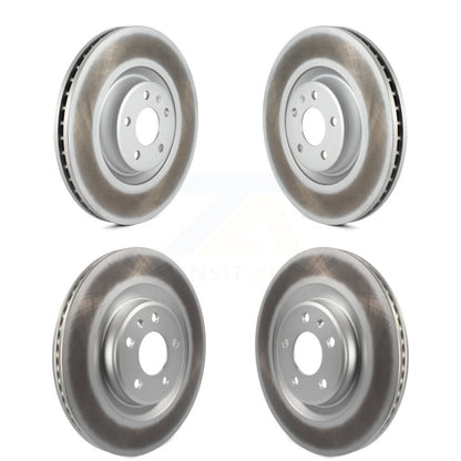 Coated Disc Brake Rotors Front Rear Kit For Audi A6 Quattro A7