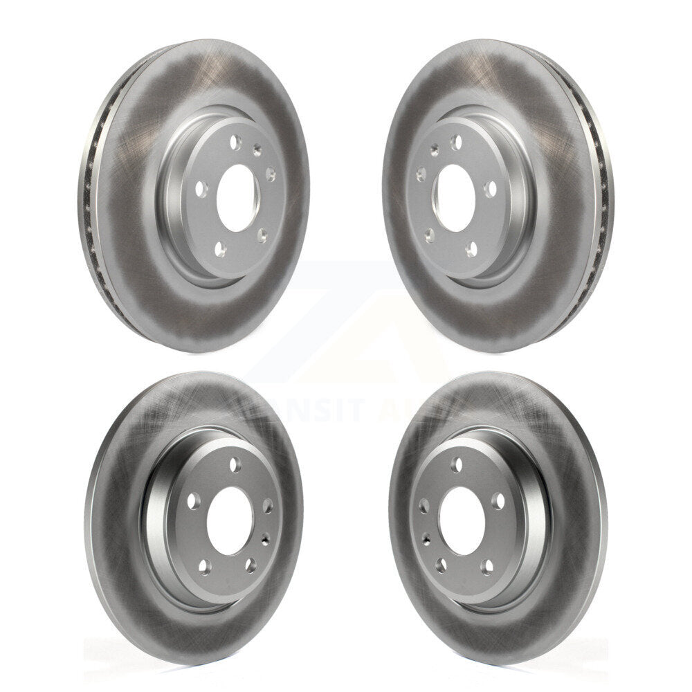 Coated Disc Brake Rotors Front Rear Kit For Audi Q5 A4 Quattro A5 allroad A6