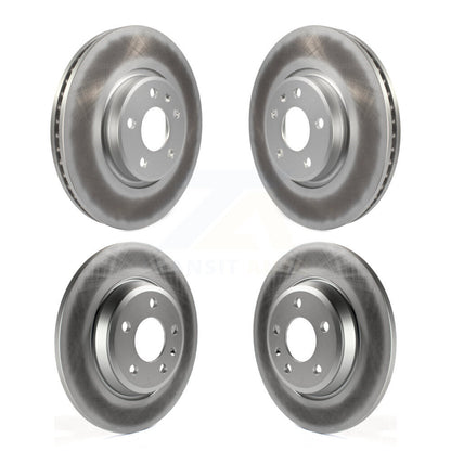 Coated Disc Brake Rotors Front Rear Kit For Audi Q5 A4 Quattro A5 allroad A6